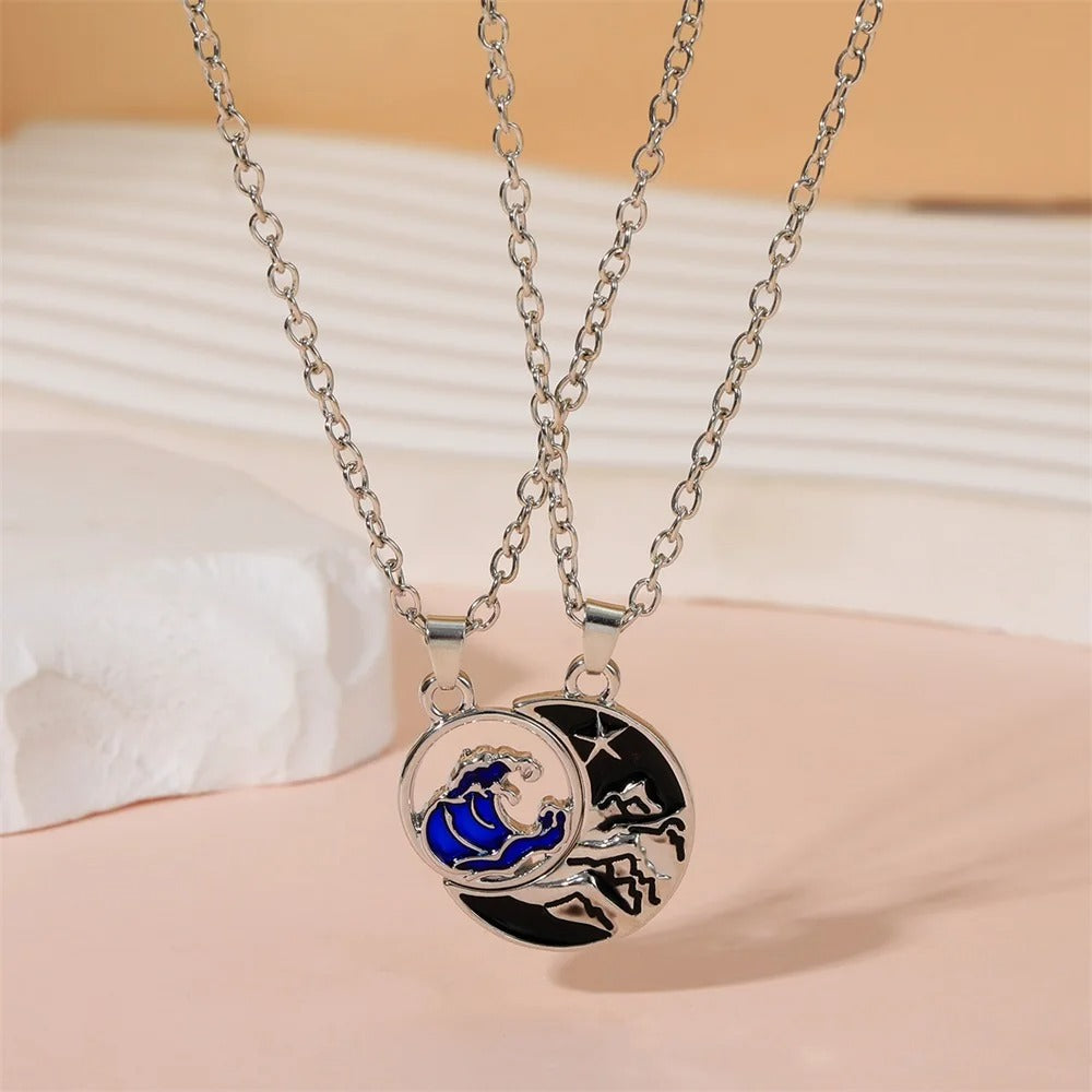 Sun & Moon Pendant Necklace