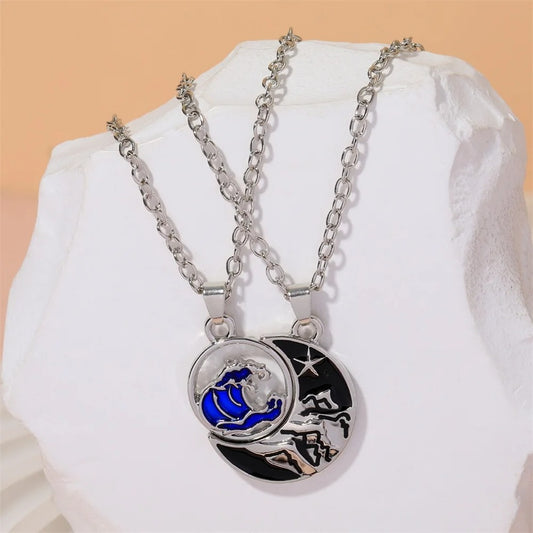 Sun & Moon Pendant Necklace