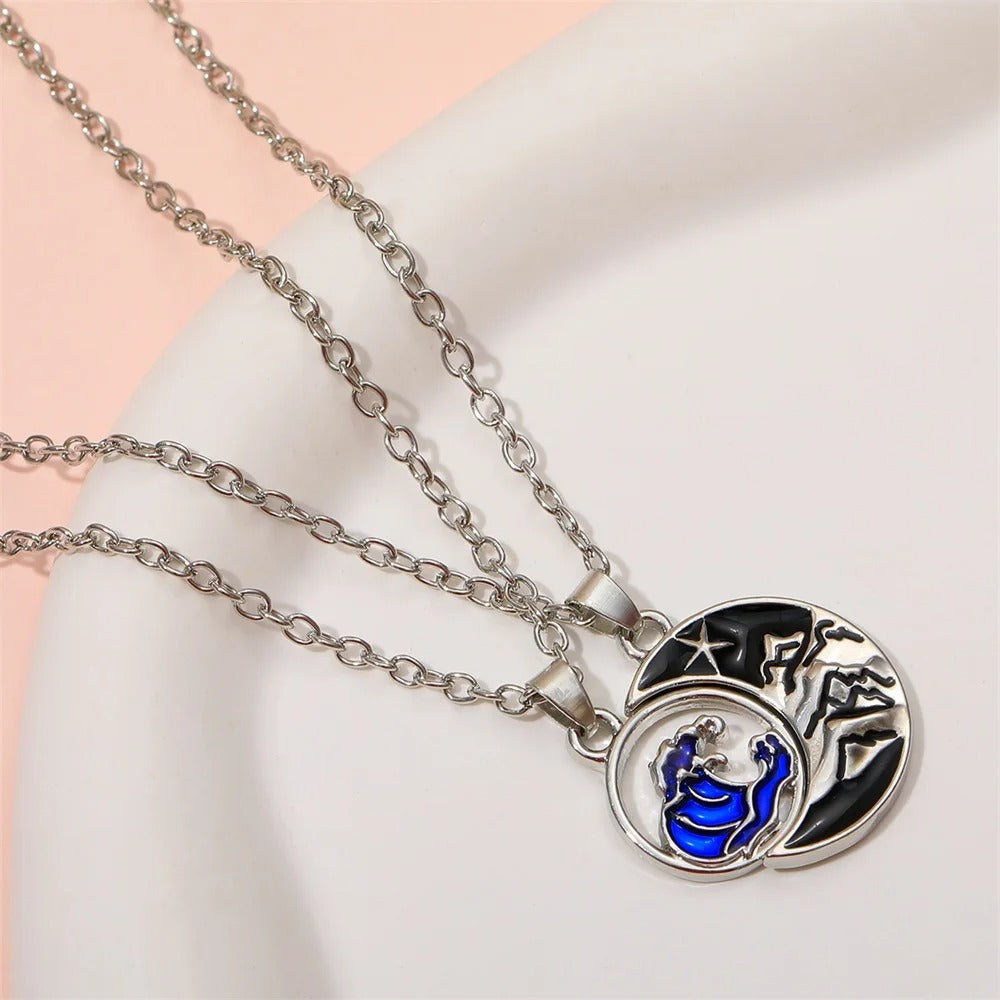 Sun & Moon Pendant Necklace