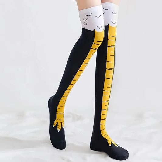 Funny Chicken Claw Knee-High Socks