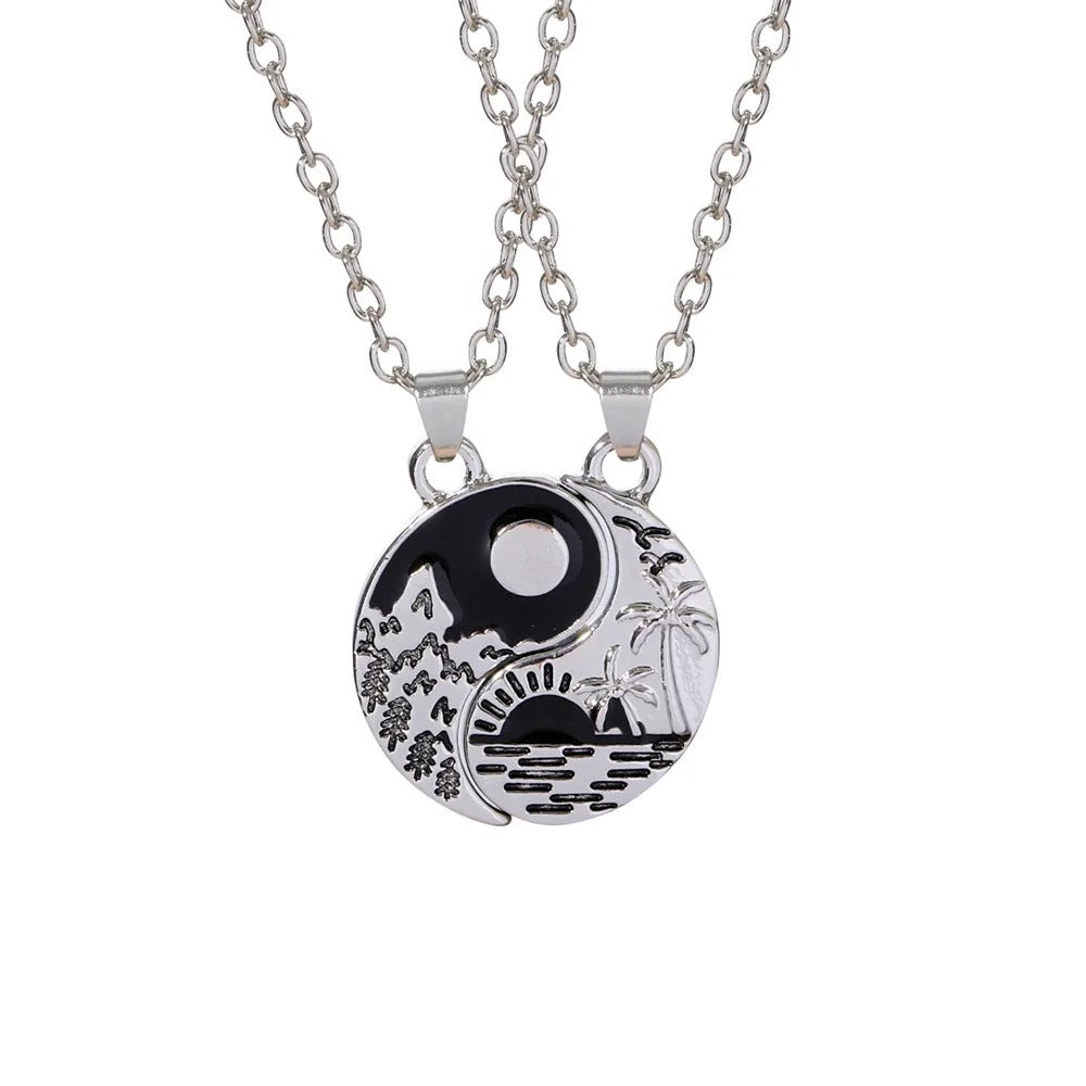 Sun & Moon Pendant Necklace