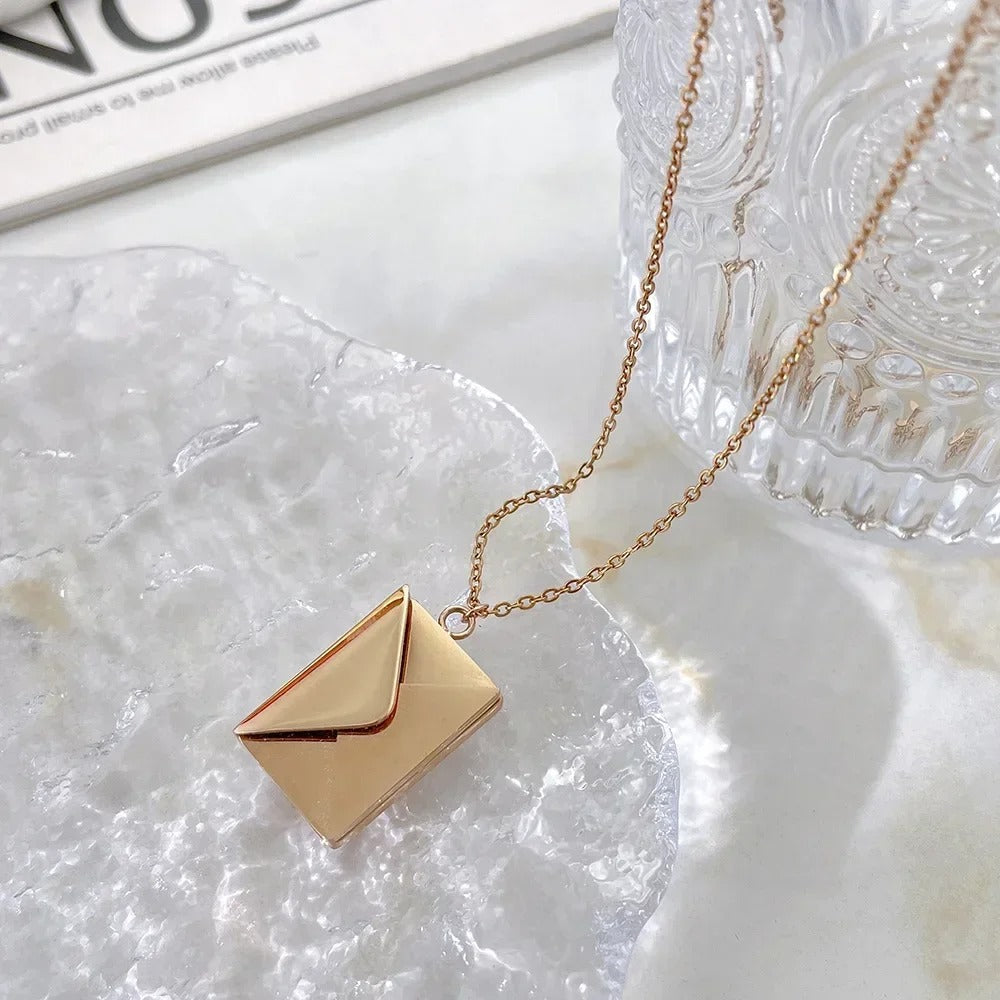 Love Letter Envelope Pendant Necklace